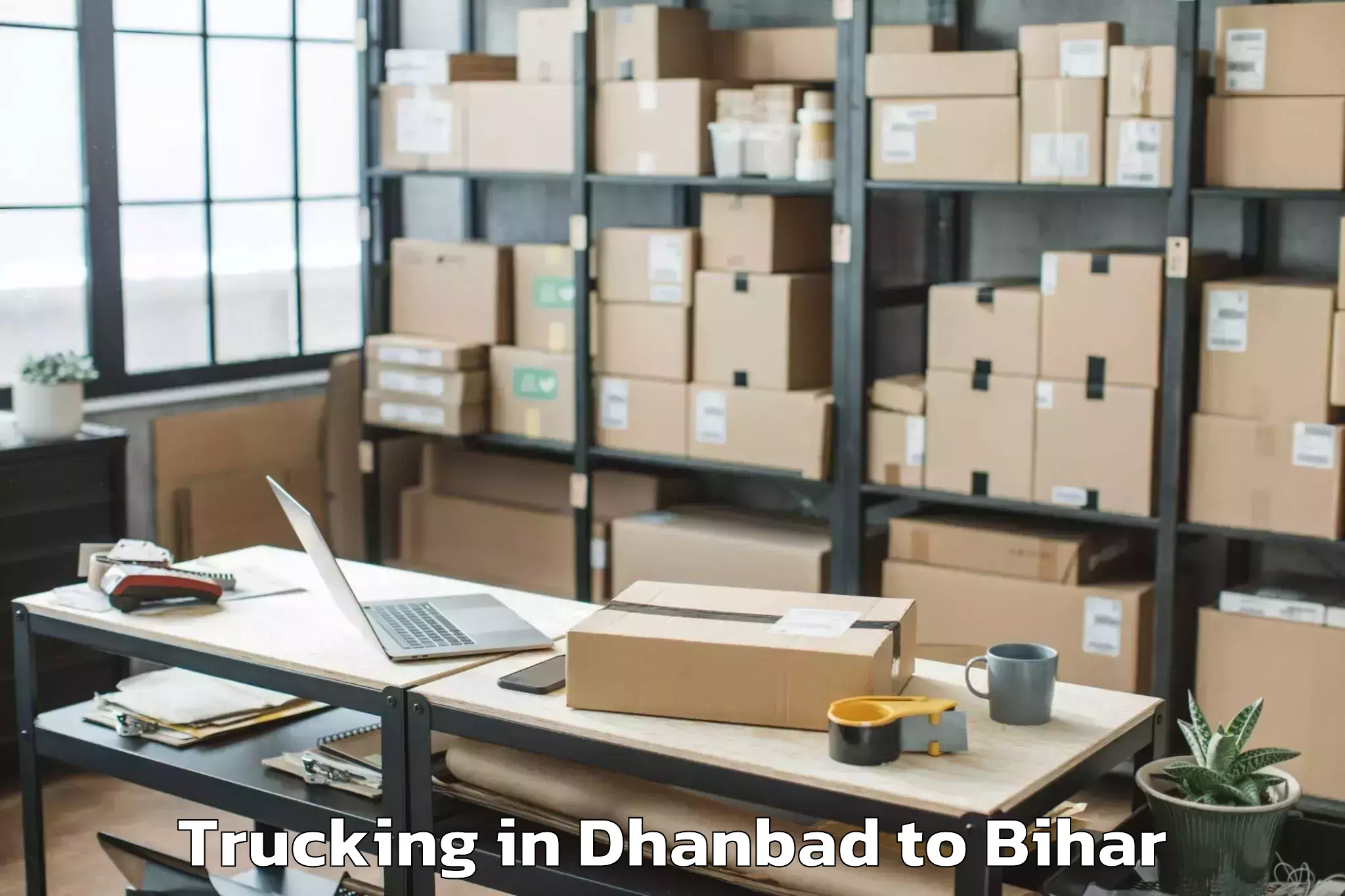 Dhanbad to Lauriya Nandangarh Trucking